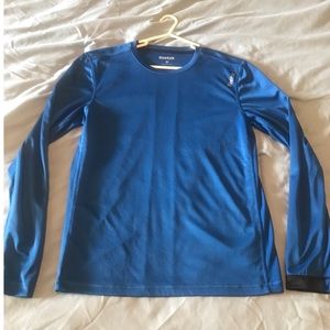 Men’s Blue Long Sleeve Reebok Running Shirt